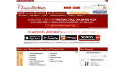 Desktop Screenshot of classicalarchives.com